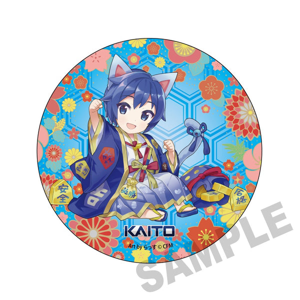 『初音ミク×招き猫』メガ缶バッジスタンド KAITO Art by らっす