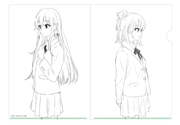『やはり俺の青春ラブコメはまちがっている。』 A4クリアファイル 雪ノ下雪乃&由比ヶ浜結衣 (モノクロ)