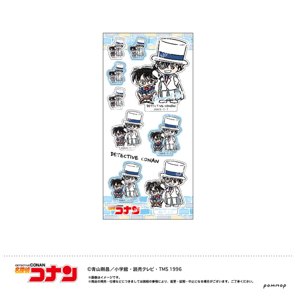 『名探偵コナン』ステッカー-ゆるスタmini第1弾-(F コナン&キッド)