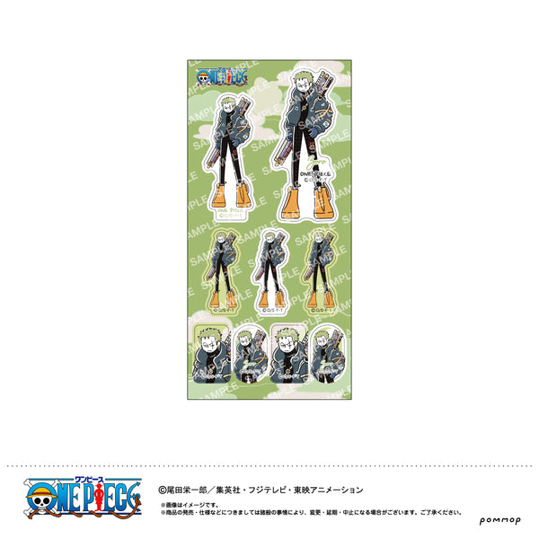 『ワンピース ONE PIECE』ステッカー-ゆるスタ第1弾-(B ゾロ)