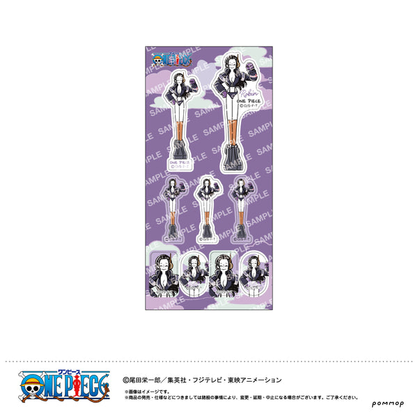 『ワンピース ONE PIECE』ステッカー-ゆるスタ第1弾-(G ロビン)
