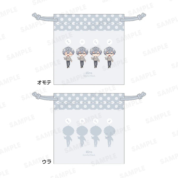 『カラフルピーチ』からぴちコレクションVol.2 きんちゃくポーチ ヒロ Ver.