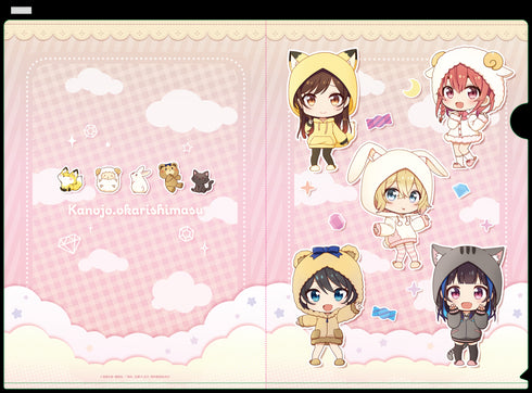 『彼女、お借りします』ぷちちょこクリアファイル【けもみみパーカー】