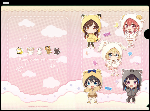 『彼女、お借りします』ぷちちょこクリアファイル【けもみみパーカー】