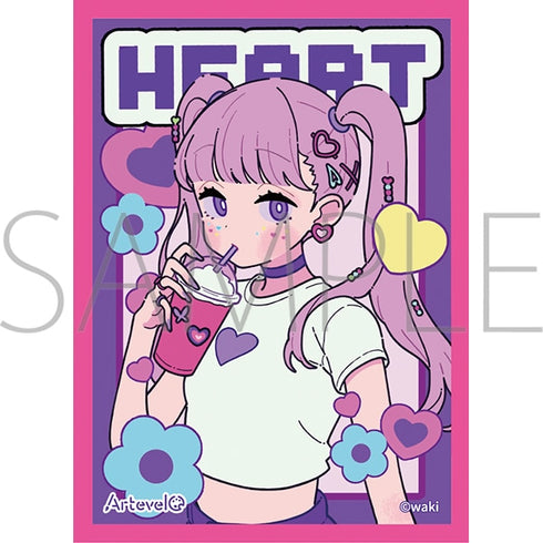 『Artevelo』カードスリーブ わき「Heart」(art-003)