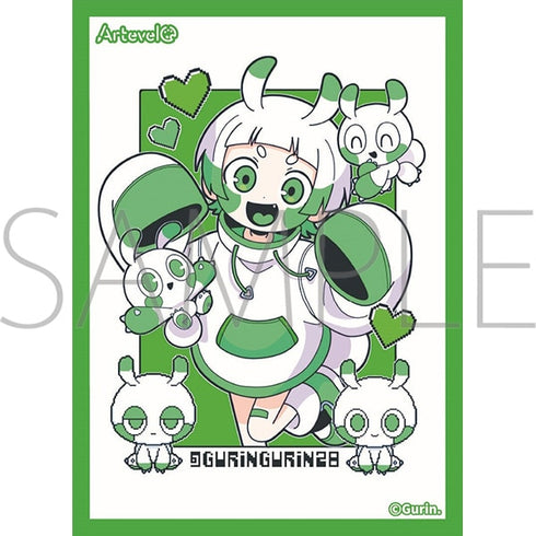『Gurin.』Artevelo カードスリーブ「Neon green monster」(art-014)