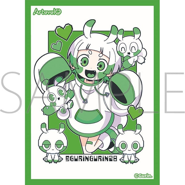 『Gurin.』Artevelo カードスリーブ「Neon green monster」(art-014)