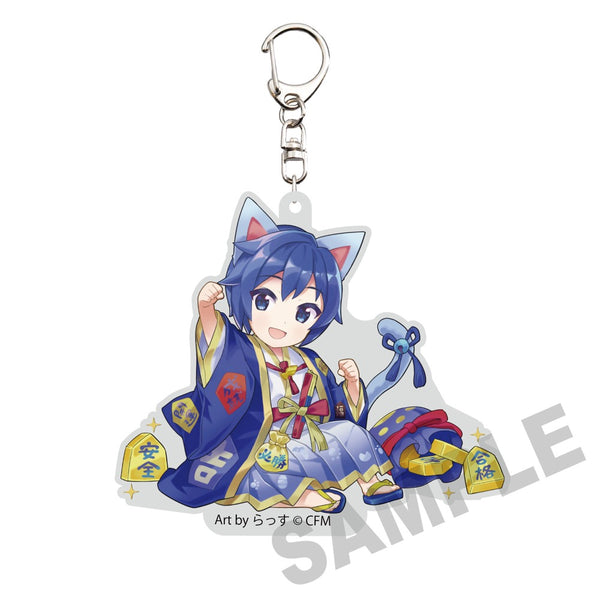 『初音ミク×招き猫』ダイカットアクリルキーホルダー KAITO Art by らっす