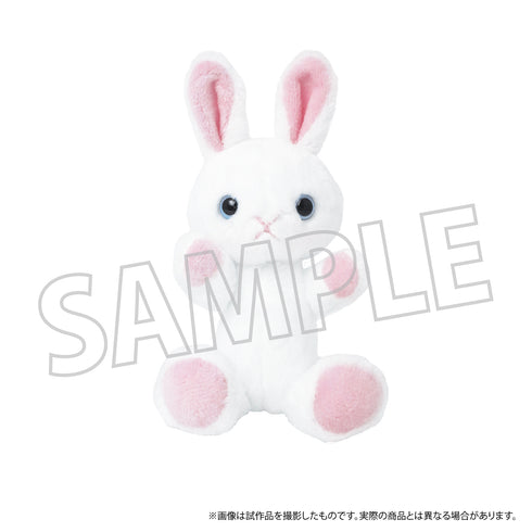 『くまめいと』ぬいぐるみマスコット もふもふうさめいと しろうさ