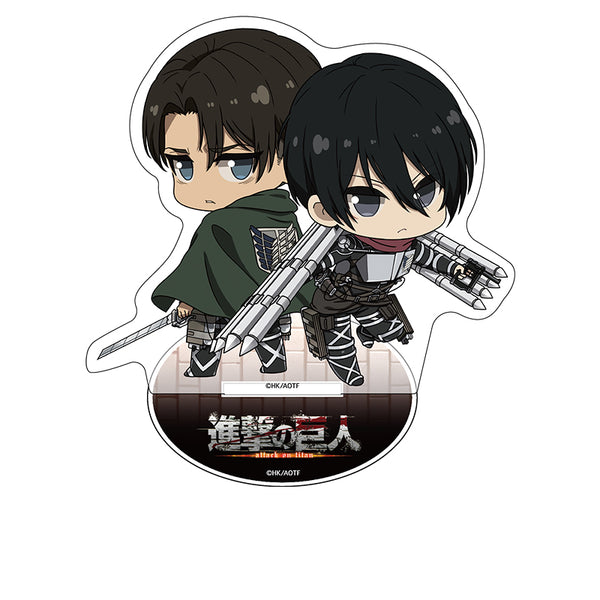 『進撃の巨人 The Final Season』ぷちっ娘アクリルフィギュア vol.2 ミカサ&リヴァイ