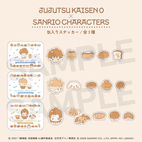 "Jujutsu Kaisen 0 × Sanrio Characters" Sticker Set in a Can 02: Satoru Gojo & Cinnamoroll