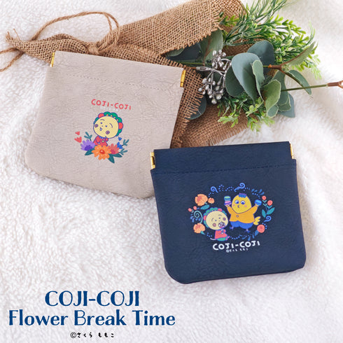 『COJI-COJI Flower Break Time』イージーオープンスリムポーチ Flower Break Time 02.コジコジ&次郎