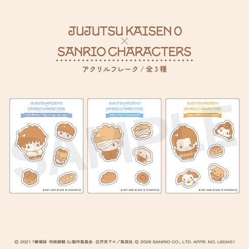 "Jujutsu Kaisen 0 × Sanrio Characters" Acrylic Flake 02: Satoru Gojo & Cinnamoroll