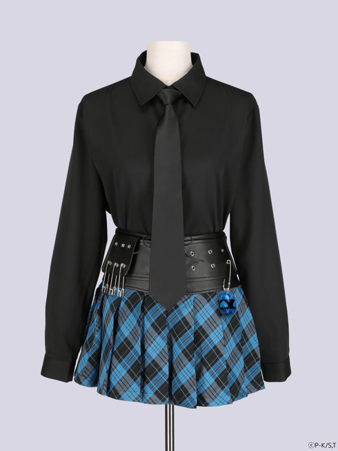 『しゅごキャラ!』QOOZA × しゅごキャラ! / チャーム付きレザーチェックスカート〔ミキモデル〕