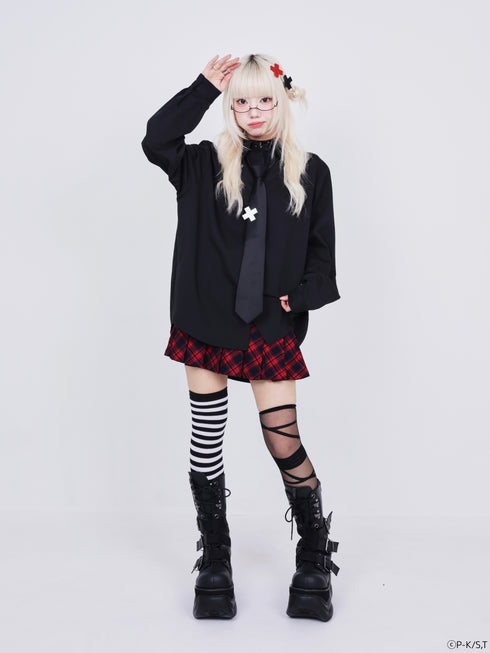 『しゅごキャラ!』QOOZA × しゅごキャラ! / ブラックシャツネクタイ