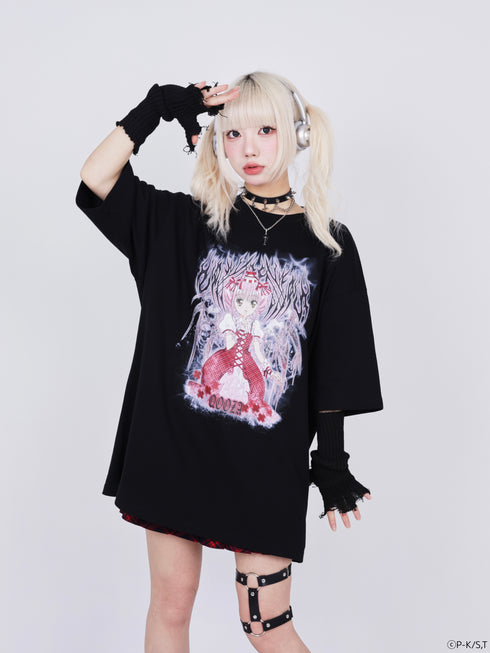 『しゅごキャラ!』QOOZA × しゅごキャラ! / ビックシルエット TEE