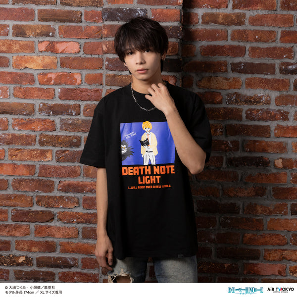 『DEATH NOTE』第1弾 シーンイラストTシャツ 1(夜神月)ブラック