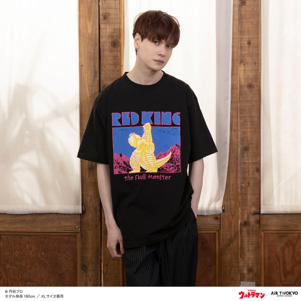 『ウルトラマンシリーズ』第2弾 アメコミイラストTシャツ 1(レッドキング)ブラック