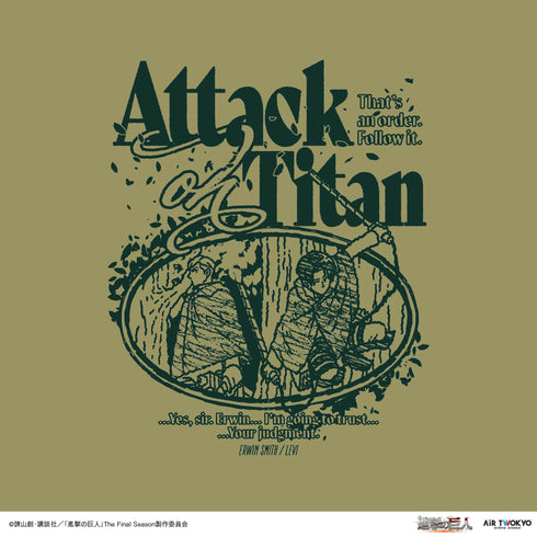 『進撃の巨人』TVアニメ 第11弾 シーンイラストTシャツ 2(エルヴィン&リヴァイ)