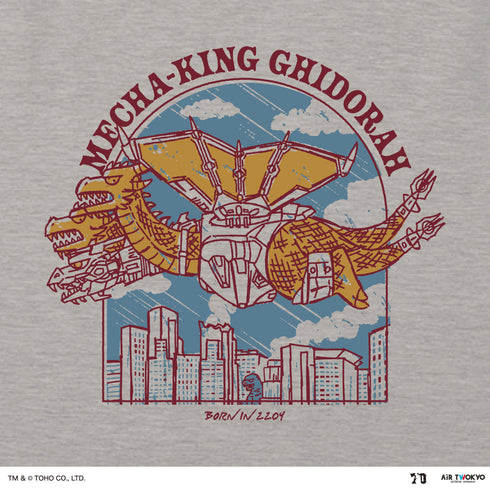 『ゴジラ』ゴジラ 70 周年記念 平成・VS シリーズ シーンイラスト T シャツ 2(メカキングギドラ)