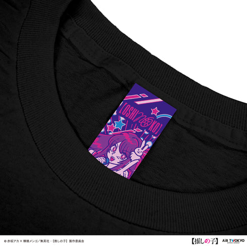 『【推しの子】』TVアニメ第2弾 モノトーンシーンイラストTシャツ 1(アイ)ブラック