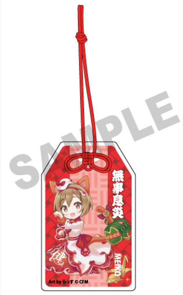 『初音ミク×招き猫』御守風アクリルさげ札 MEIKO Art by らっす