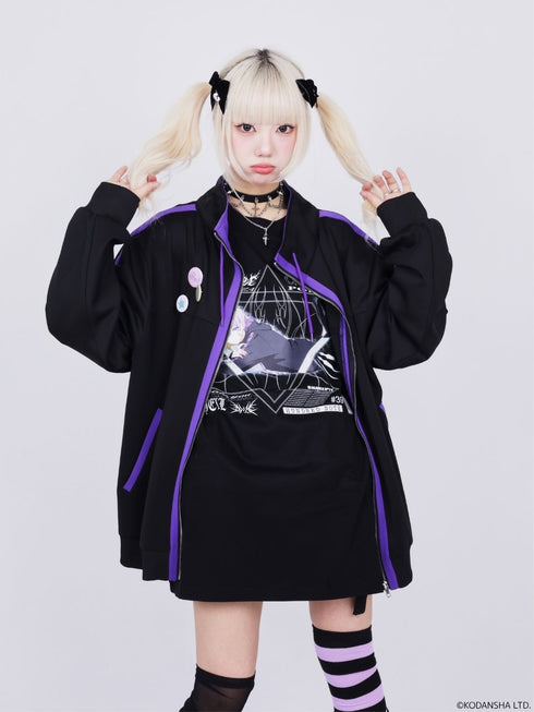 『ハンドレッドノート』× QOOZA / 苦瀬 結人 High-neck jacket