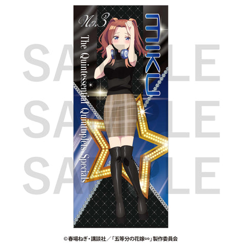 『五等分の花嫁∽』-平成レトロStyle- フェイスタオル 中野三玖