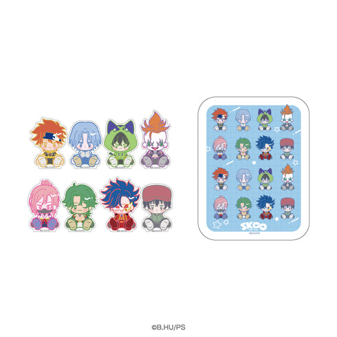 『オリジナルSK∞ エスケーエイト』缶入りステッカー 01.集合