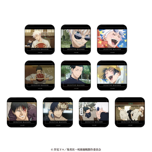 『呪術廻戦 懐玉・玉折×サンリオキャラクターズ』トレーディング場面写缶バッジ(懐玉・玉折) BOX(全10種)
