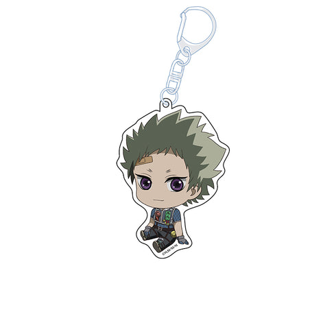 "Night of the Living Cat" Flat Girl Acrylic Keychain: Arata