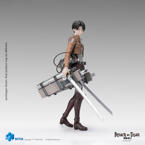 『進撃の巨人』HIYA Exquisite Basicシリーズ リヴァイ・アッカーマン 1/12スケール アクションフィギュア