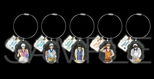 『銀魂』2連ワイヤーアクリルキーホルダー 俺のキッチンver. 志村新八