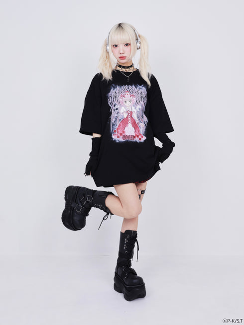 『しゅごキャラ!』QOOZA × しゅごキャラ! / ビックシルエット TEE