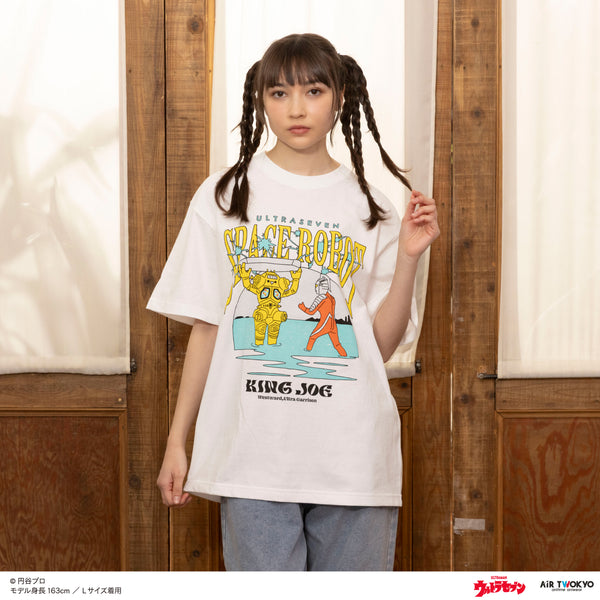 『ウルトラマンシリーズ』第2弾 アメコミイラストTシャツ 2(ウルトラセブン&キングジョー)ホワイト