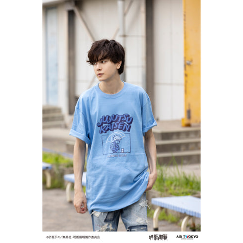 『呪術廻戦』第2期「懐玉・玉折」 シーンイラスト Tシャツ3(五条悟と猫)