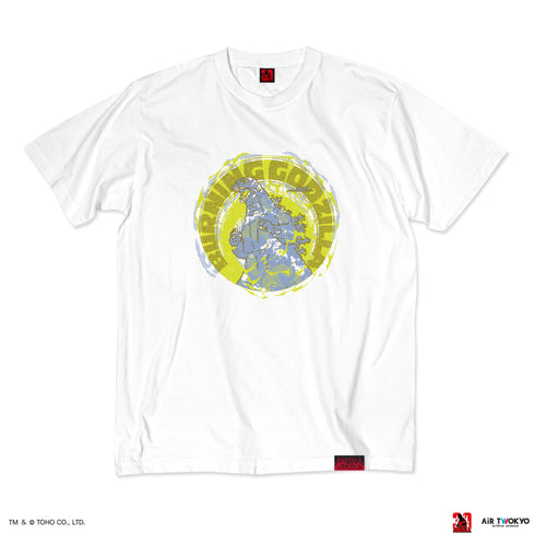 『ゴジラVデストロイア』30周年 シーンイラストTシャツ 2(バーニングゴジラ)ホワイト