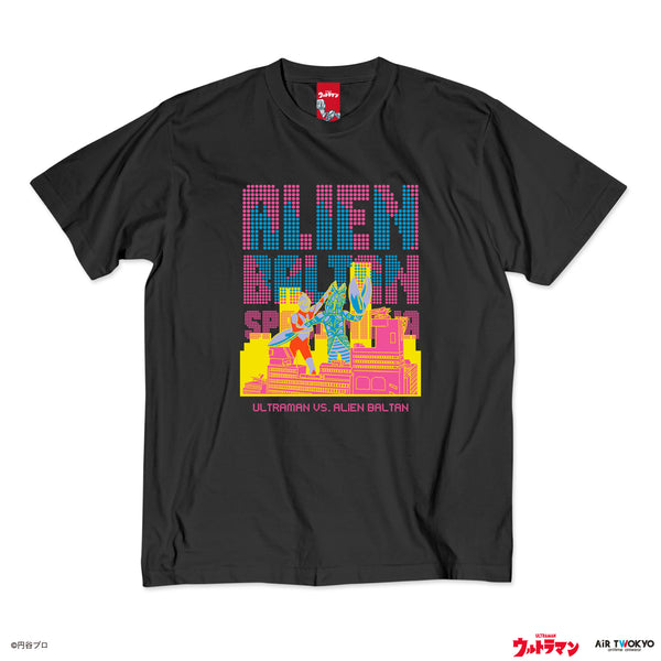 『ウルトラマンシリーズ』第1弾 アメコミイラストTシャツ 1(バルタン星人)ブラック