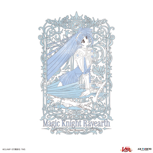 『魔法騎士レイアース』第1弾 デコラティブTシャツ(龍咲海) ホワイト