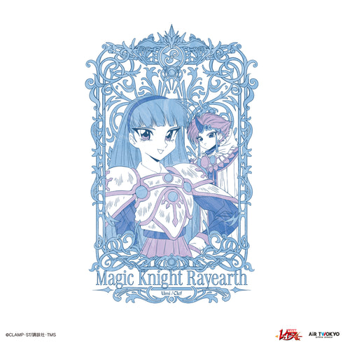 『魔法騎士レイアース』第2弾 デコラティブTシャツ 2(龍咲海&クレフ)ホワイト