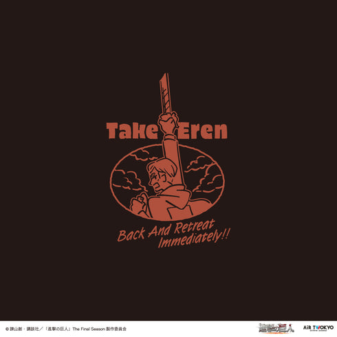 『進撃の巨人』TVアニメ シーンイラストTシャツ 3(本物の敬礼)