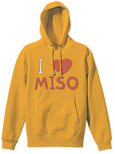 『八十亀ちゃんかんさつにっき』I♡MISO プルオーバーパーカー / GOLD【202406再販】