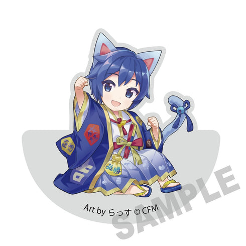 『初音ミク×招き猫』ゆらゆらアクリルブロック KAITO Art by らっす