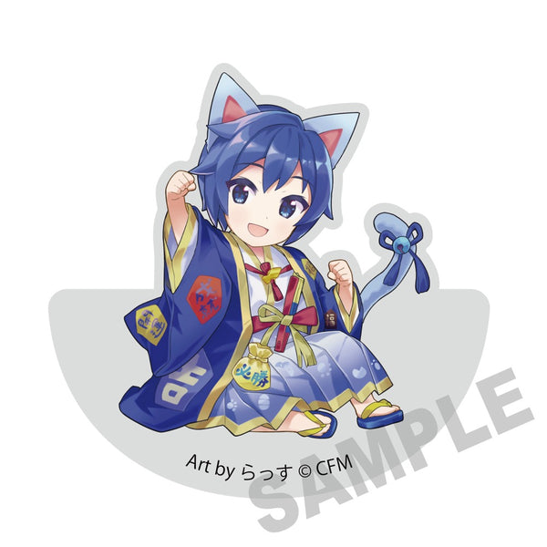 『初音ミク×招き猫』ゆらゆらアクリルブロック KAITO Art by らっす