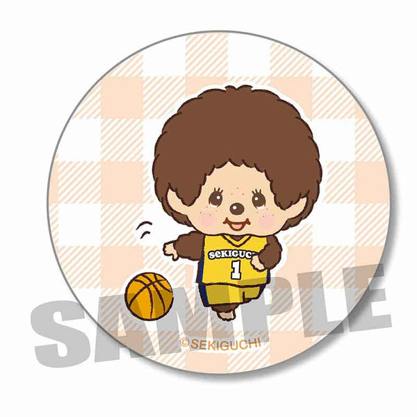 『モンチッチ スポーツ』缶バッジ /バスケットボール【202602再販】