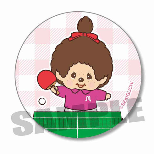 『モンチッチ スポーツ』缶バッジ /卓球【202602再販】
