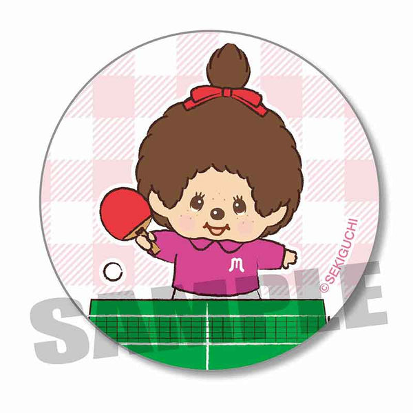 『モンチッチ スポーツ』缶バッジ /卓球【202602再販】