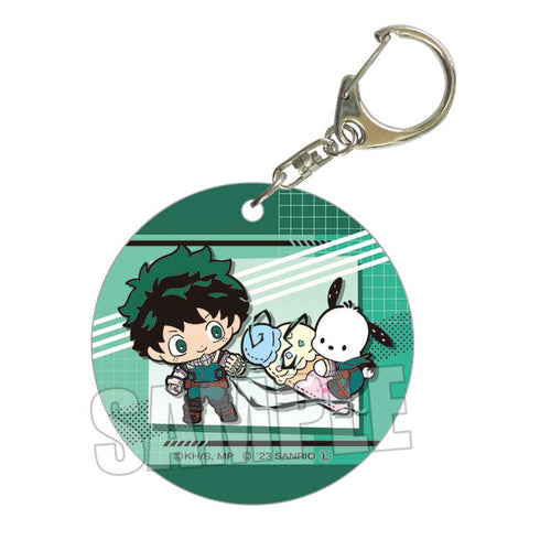 『僕のヒーローアカデミア×サンリオキャラクターズ2』やわらかクリアチャーム / 緑谷出久・ポチャッコ