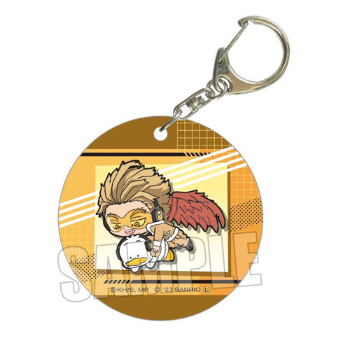 『僕のヒーローアカデミア×サンリオキャラクターズ2』やわらかクリアチャーム / ホークス・あひるのペックル