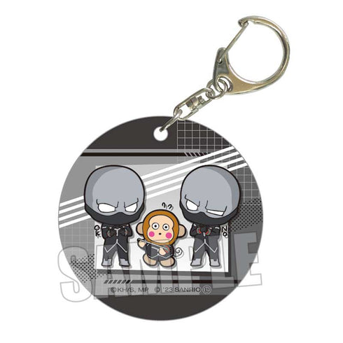 『僕のヒーローアカデミア×サンリオキャラクターズ2』やわらかクリアチャーム / トゥワイス・おさるのもんきち